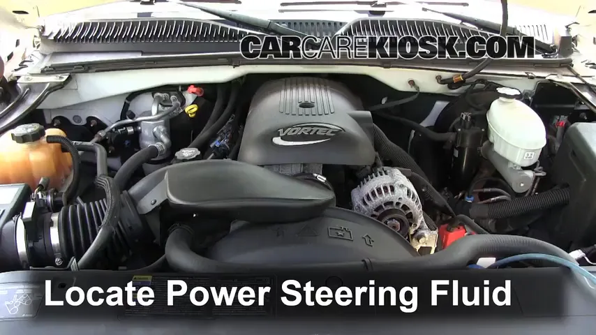 2004 Chevrolet Silverado 1500 LS 5.3L V8 FlexFuel Extended Cab Pickup (4 Door) Power Steering Fluid